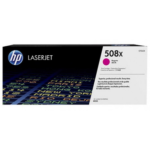 [165840] HP LASERJET M553 TONER 508X MAGENTA 9.500 PAGINAS ALTA CAPACIDAD