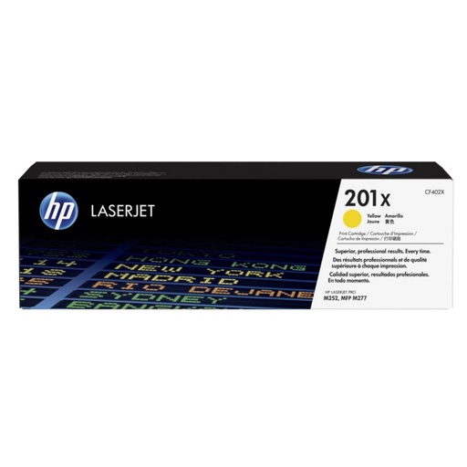 [165830] HP LASERJET PRO M252, M277 MFP 201X TONER AMARILLO ALTA 2.300 PAG