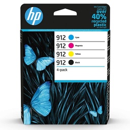 Hp Officejet Pro 8000 Series, Pack 4 Cartuchos 912 Cmyk