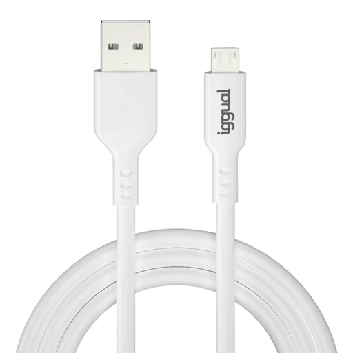 [800147] IGGUAL CABLE USB-A A MICRO-USB 100 CM BLANCO