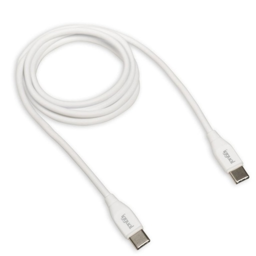 [800152] IGGUAL CABLE USB-C A USB-C 100 CM BLANCO Q3.0 3A