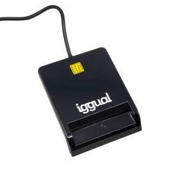 Lector Dni Sip Tarjetas Id Usb 2.0 Negro Iggual