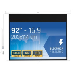 Pantalla Eléctrica Iggual 16:9 92" 203x114 Cm