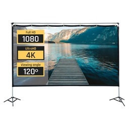 Pantalla Exterior Portable 100" Iggual 221x124 Cm