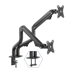 Soporte Pinza 2 Monitores 17"-32" Pro Iggual