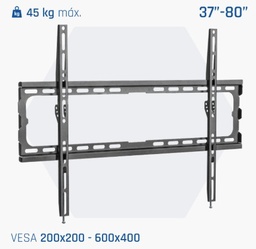 Soporte Tv Pared 37"-80" Fijo Iggual
