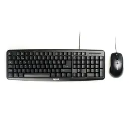 Kit Teclado Y Ratón Com-Ck-Basic Negro Iggual