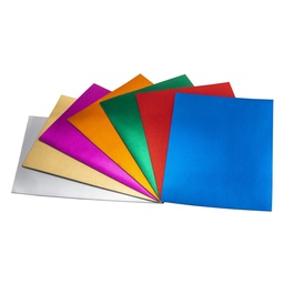 HOJAS DE GOMA EVA METALIZADA 40x60 5 COLORES SURTIDOS