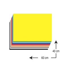 HOJAS DE GOMA EVA 10 COLORES SURTIDOS 40x60