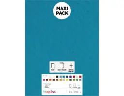 LAMINA FIELTRO ACRÍLICO AZUL TURQUESA  30x45 CM 160 g/m² PACK 10 UNIDADES INNSPIRO