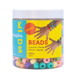Cuentas Plastico Grosella Multicolor Con Purpurina 1000uds Surtidas