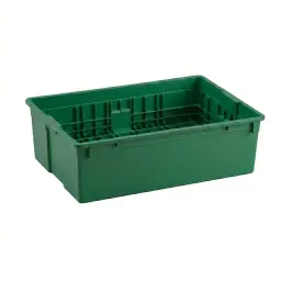 Caja Almacenamiento Grande Verde Sin Tapa