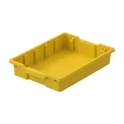 Caja Almacenamiento Pequena Amarilla Sin Tapa