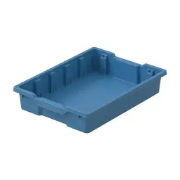 Caja Almacenamiento Pequena Azul Sin Tapa
