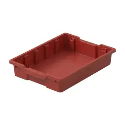Caja Almacenamiento Pequena Roja Sin Tapa