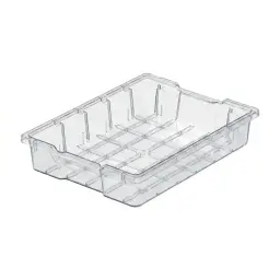 Caja Almacenamiento Pequena Transparenete Sin Tapa
