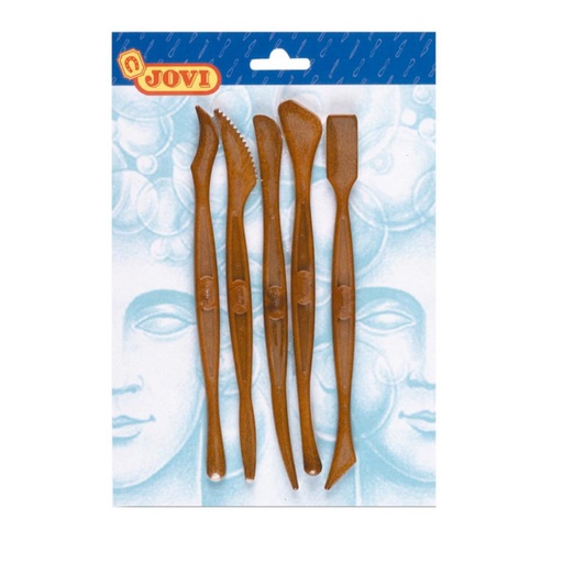 [649887] MODELADORES DE PLÁSTICO PARA PLASTILINA (5 UNIDADES)