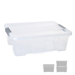 Caja De Almacenaje Con Tapa 10l Transparente