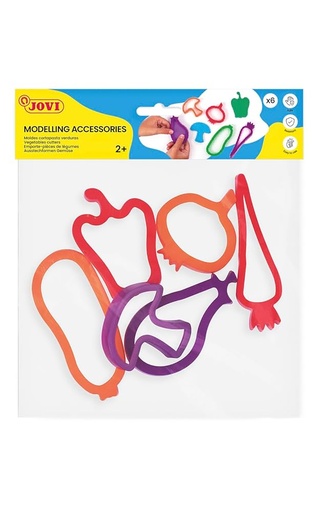 [649407] MOLDES PARA PLASTILINA – VERDURAS (6 UNIDADES)