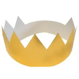 Corona Dorada De Rey 10 Uds