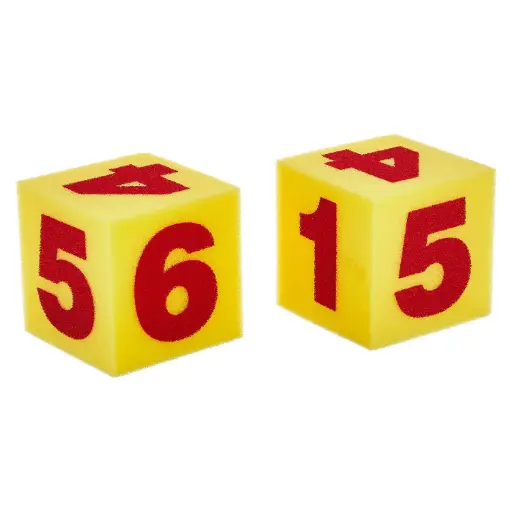 [825666] DADOS GIGANTES DE FOAM 12,5CM SET 2UDS