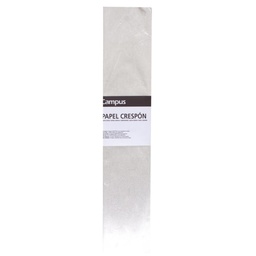 Papel Crespón Plata 50×2m 60g Crepado 70% Ineta