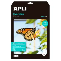 Papel Fotográfico Apli Everyday A4 180g 20 Hojas