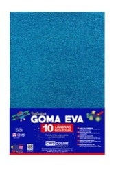 Lamina Eva Purpurina Azul 40x60
