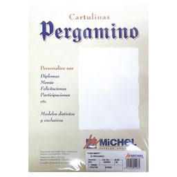 PAPEL PERGAMINO DIN A4 TROQUELADO 150 g/m² COLOR PARCHMENT BLANCO PACK 25 HOJAS