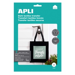 Papel A4 Transfer Para Prendas De Color 5 Hojas