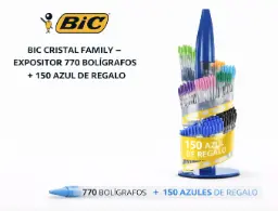 Bic Cristal Family Expositor 770 Bolígrafos