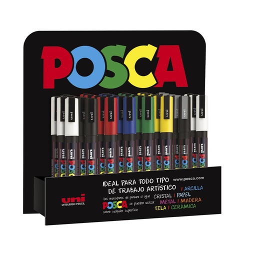 [122035] ROTULADOR POSCA PC-3M EXPOSITOR 36 UNIDADES