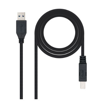 [170045] NANOCABLE CABLE USB 3.0 IMPRESORA A-M A B-M – 2 M, NEGRO