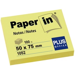 Nota Adh.paper-In 50x75 Amarillo