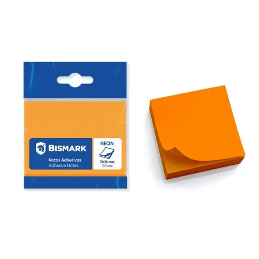 [001212] NOTA ADH.BISMARK 75X75 NARANJA