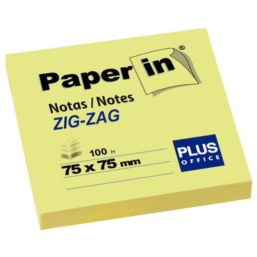 [001835] NOTA AHD.PAPER-IN 75X75 ZIG-ZAG