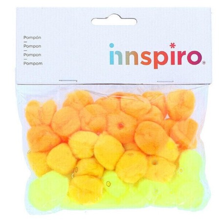 [825787] POMPON POLIPROPILENO AMAMRILLO 25MM 50 UDS