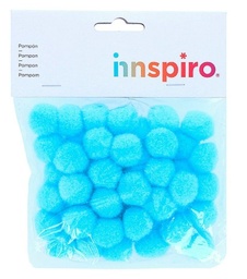 Pompon Polipropileno Azul 25mm 50 Uds