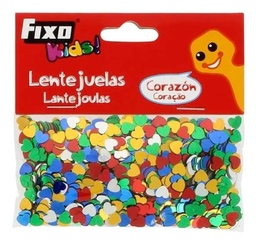 Lentejuelas Fixo Kids 20 G Corazon Metalizados