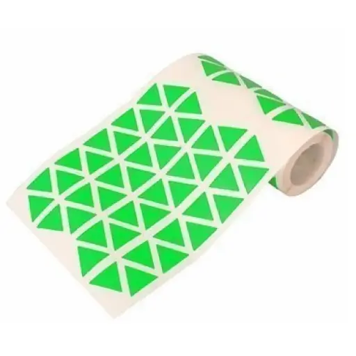 [825903] GOMETS TRIÁNGULO MEDIANO 15 × 15 × 15 MM VERDE INETA