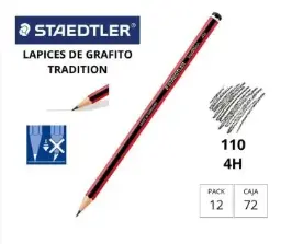 Lápiz De Grafito Staedtler Tradition 110 4h
