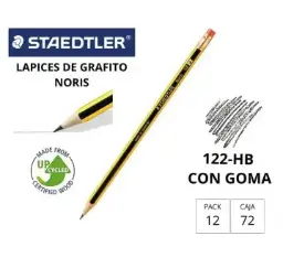 Lápiz Staedtler Noris Nº2 Hb Con Goma