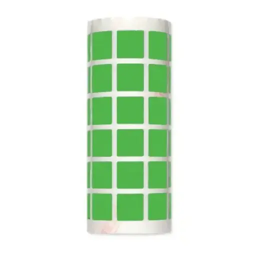 [828904] GOMETS APLI CUADRADOS COLOR VERDE 20 × 20 MM