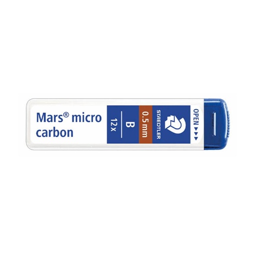 [080088] MINAS MARS MICRO CARBON 250 0,5MM B TUBO 12 UDS STAEDTLER