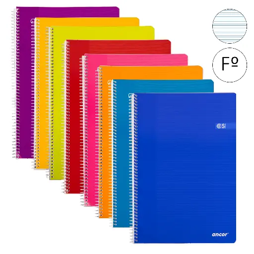 [001150] BLOC ESPIRAL FOLIO TAPA BASICA 80 HOJAS 60 GRAMOS PAUTA 2,5MM