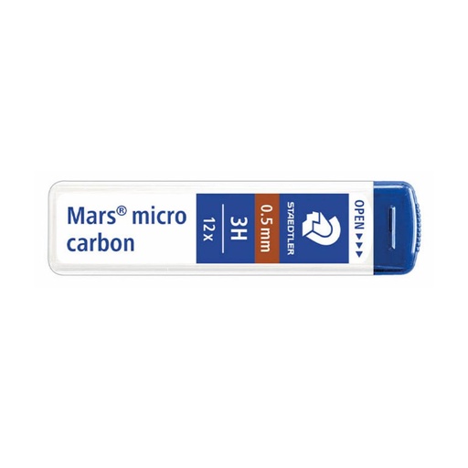 [080091] MINAS MARS MICRO CARBON 250 3H 0,5MM STAEDTLER