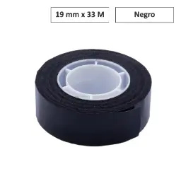 Cinta Adhesiva Negro 19mm×33m