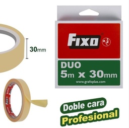 Cinta Doble Cara 30mmx5m Fixo 75600600