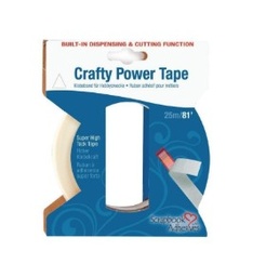 Cinta Adhesiva Transparente Doble Cara Con Dispensador 6mmx25m