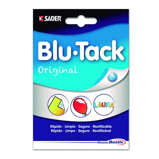 [040032] MASILLA BLU TACK ADHESIVA  SUJETACOSAS 70G  BOSTIK